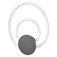 LED-WANDLEUCHTE 33.5/3.9/41.6 cm   - Dunkelgrau, Design, Kunststoff (33.5/3.9/41.6cm) - Osram