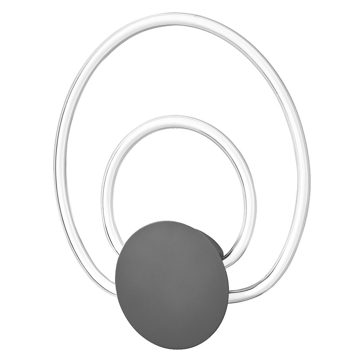 LED-WANDLEUCHTE 33.5/3.9/41.6 cm   - Dunkelgrau, Design, Kunststoff (33.5/3.9/41.6cm) - Osram