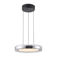 LED-HÄNGELEUCHTE Homam 50/20-150 cm   - Schwarz/Grau, Basics, Glas/Kunststoff (50/20-150cm) - Dieter Knoll