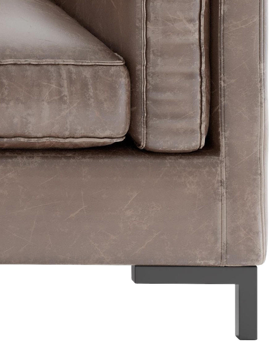 Thumbnail - Livetastic Ecksofa Packo, Rotbraun, Textil, 3-Sitzer, Füllung: Daunen, Silikon, Ottomane links, L-Form, 265x160 cm, Made...