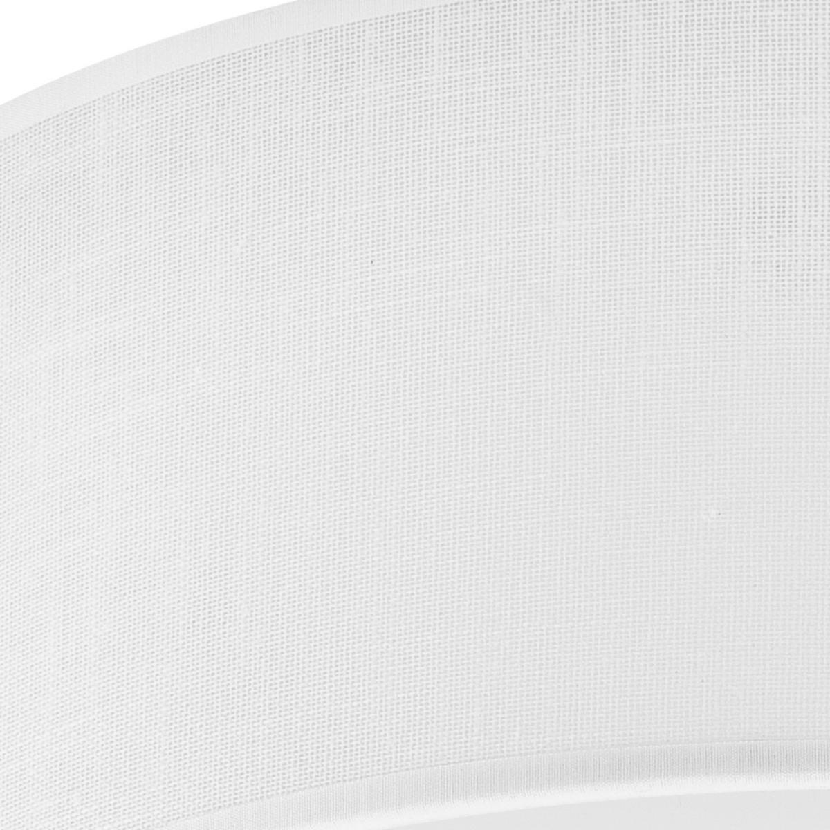 DECKENLEUCHTE ESTELLE 45/14 cm   - Weiß, KONVENTIONELL, Textil (45/14cm)
