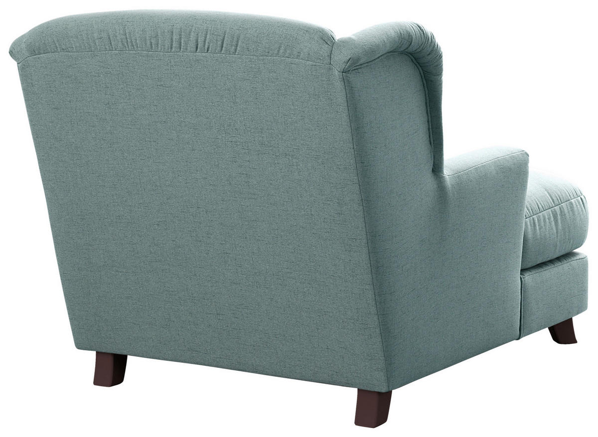 XXL-SESSEL - Blau/Dunkelbraun, MODERN, Textil (109/104/145cm) - Sit & More