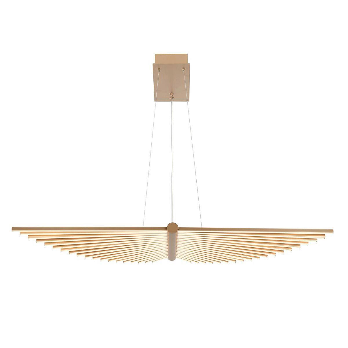 LED-HÄNGELEUCHTE Eurofase 20/105/27,5 cm   - Goldfarben, Design, Kunststoff/Metall (20/105/27,5cm) - Elstead Lighting