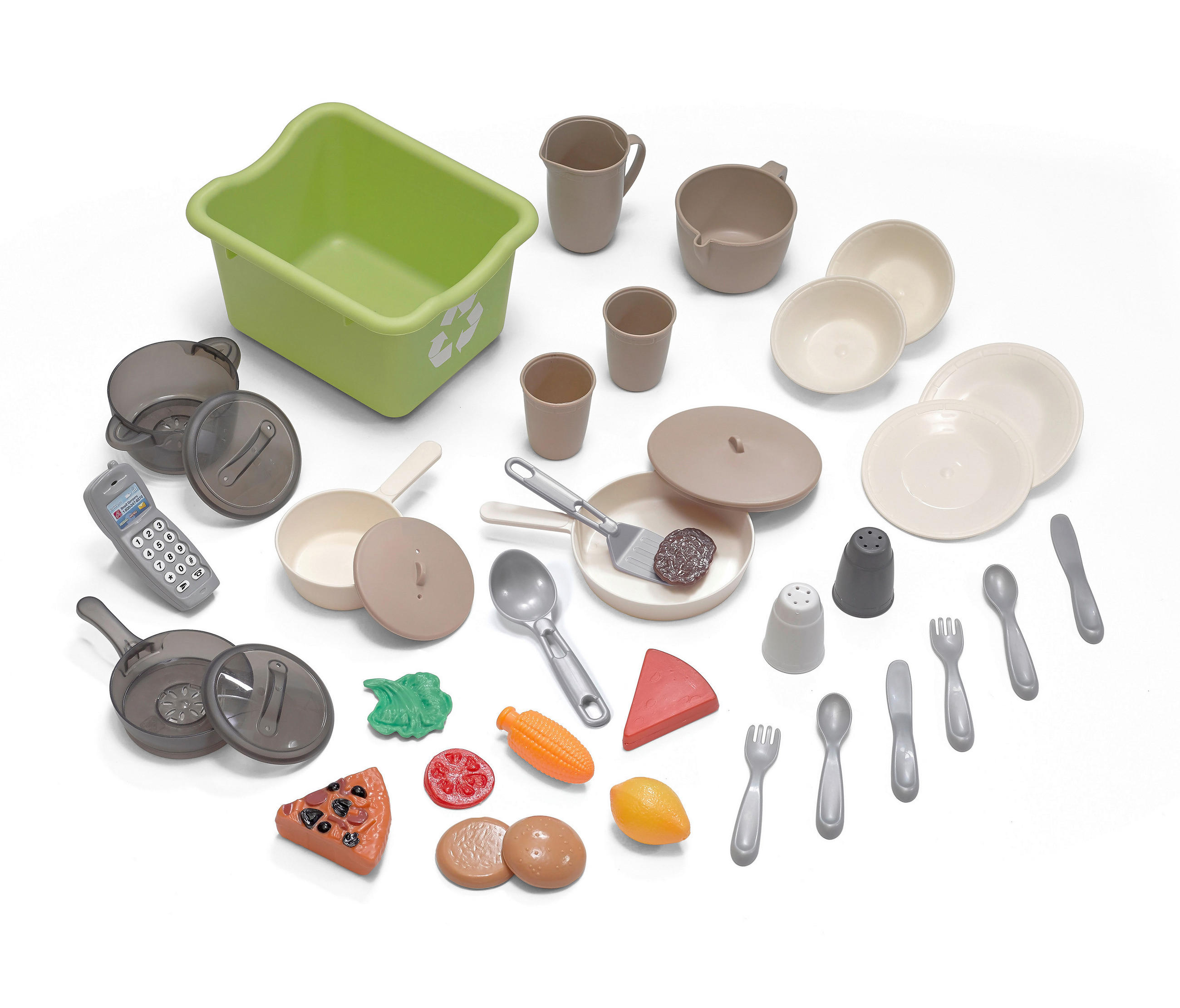 KINDERKÜCHE - Braun/Weiß, Basics, Kunststoff (90,2/113,6/39,4cm) - Ambia Garden