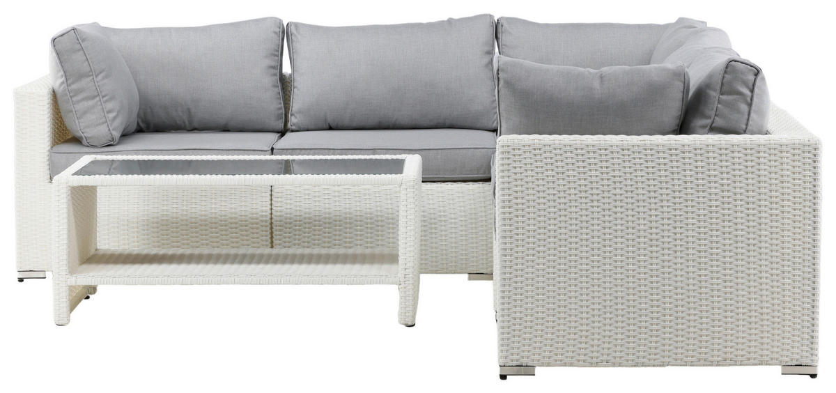 LOUNGEGARNITUR 87/249 cm  - Hellgrau, KONVENTIONELL, Kunststoff (87/249cm) - Gardenson