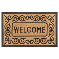KOKOSMATTE  45/75 cm  Schwarz, Hellbraun  - Hellbraun/Schwarz, Basics, Naturmaterialien/Kunststoff (45/75cm) - Hanse Home