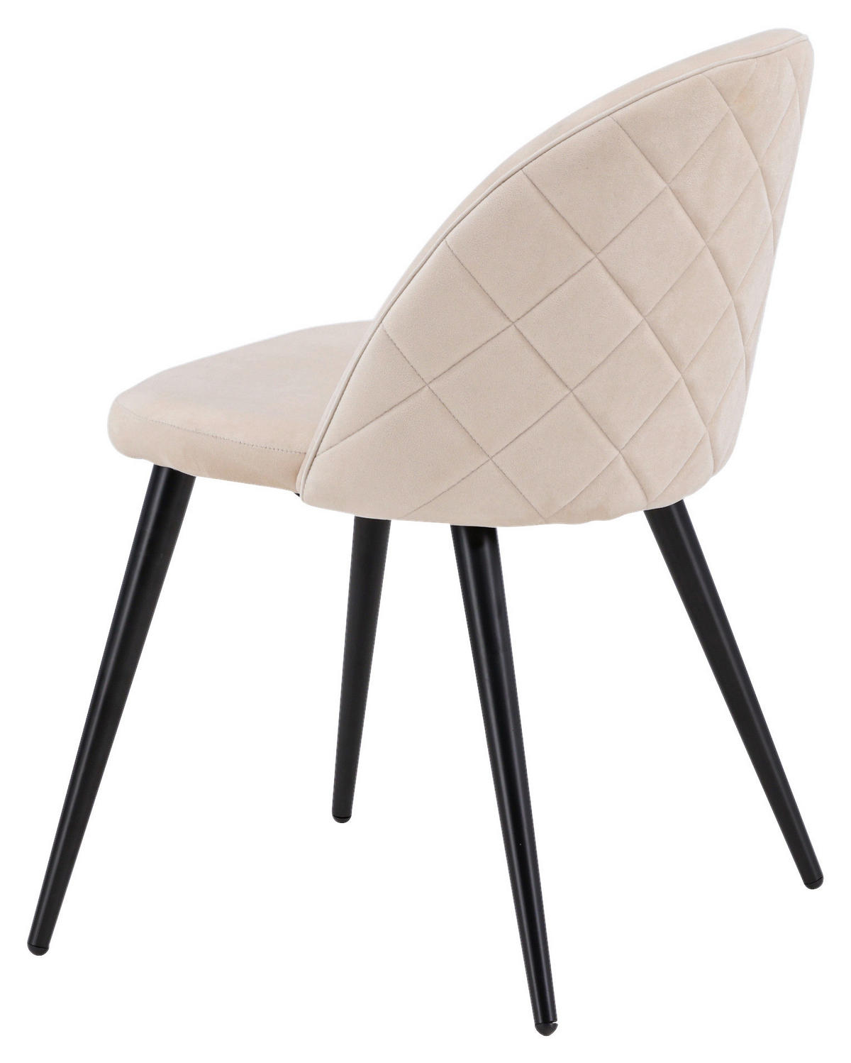 STOLSET stål sammet  - beige/svart, Design, metall/textil (50/76,5/57cm) - Livetastic
