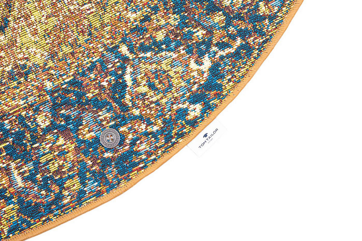 OUTDOORTEPPICH  für Terrasse und Balkon 100/100 cm Goldfarben  - Goldfarben, Design, Textil (100/100cm) - Tom Tailor