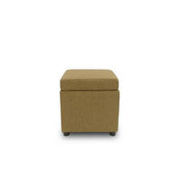 HOCKER Webstoff Messingfarben  - Messingfarben/Schwarz, Design, Kunststoff/Textil (45/47/45cm) - LOOKS by W.Joop