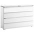 KOMMODE - Chromfarben/Weiß, Design, Glas/Holzwerkstoff (120/80/40cm) - Moderano KOMMODE - Chromfarben/Weiß, Design, Glas/Holzwerkstoff (120/80/40cm) - Moderano