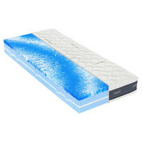 MATRAC Z GÉLOVEJ PENY, 90/200 cm - sivá/biela, Konventionell, textil (90/200cm) - Swedish Line