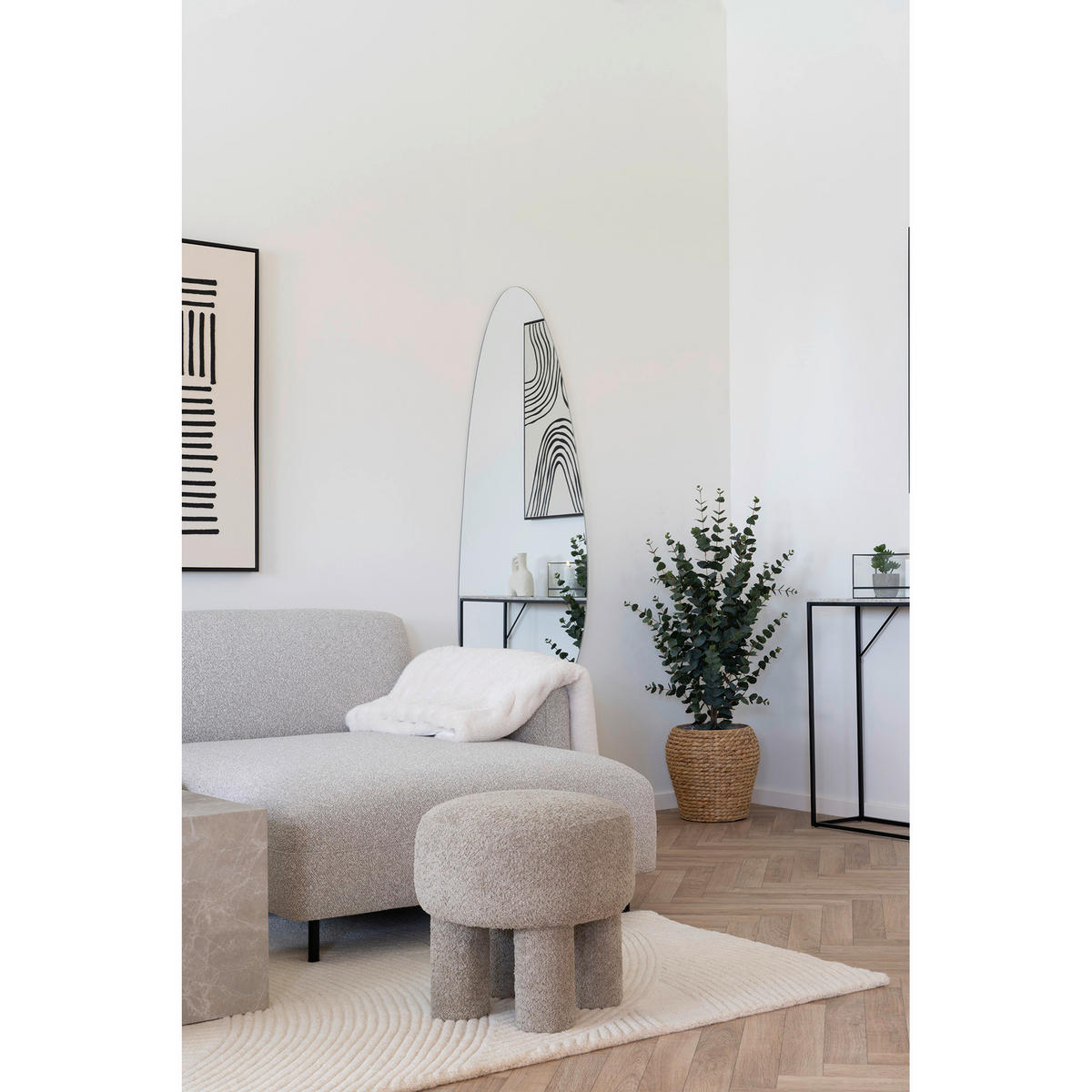 WEBTEPPICH 160/230 cm Weiß  - Weiß, Trend, Textil (160/230cm)