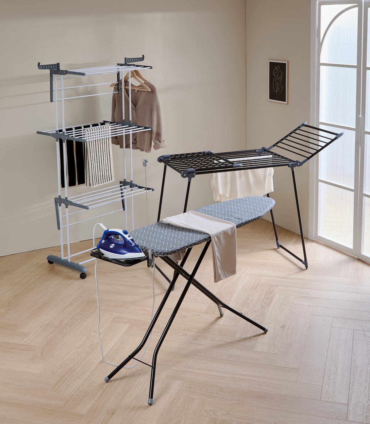 TURMWÄSCHETROCKNER 72/64/170 cm  - Edelstahlfarben/Grau, Basics, Kunststoff/Metall (72/64/170cm) - Homeware