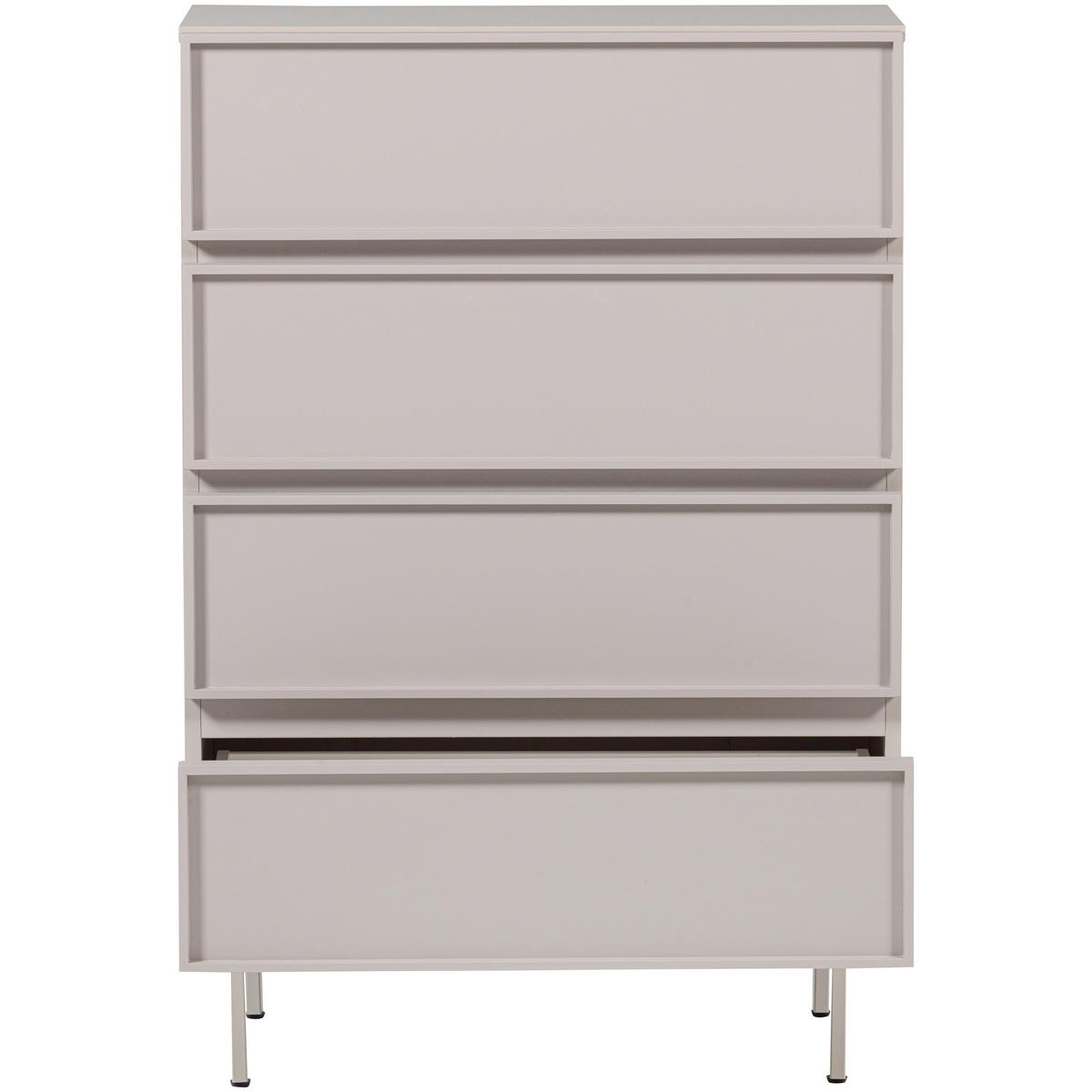 KOMMODE Tours, 70/102/42 cm, 4 Schublade(n)  - Sandfarben, Design, Holzwerkstoff/Metall (70/102/42cm) - Livetastic