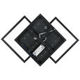 LED-DECKENLEUCHTE 45/45/9,5 cm  - Eichefarben/Schwarz, Trend, Holzwerkstoff/Kunststoff (45/45/9,5cm) - Novel