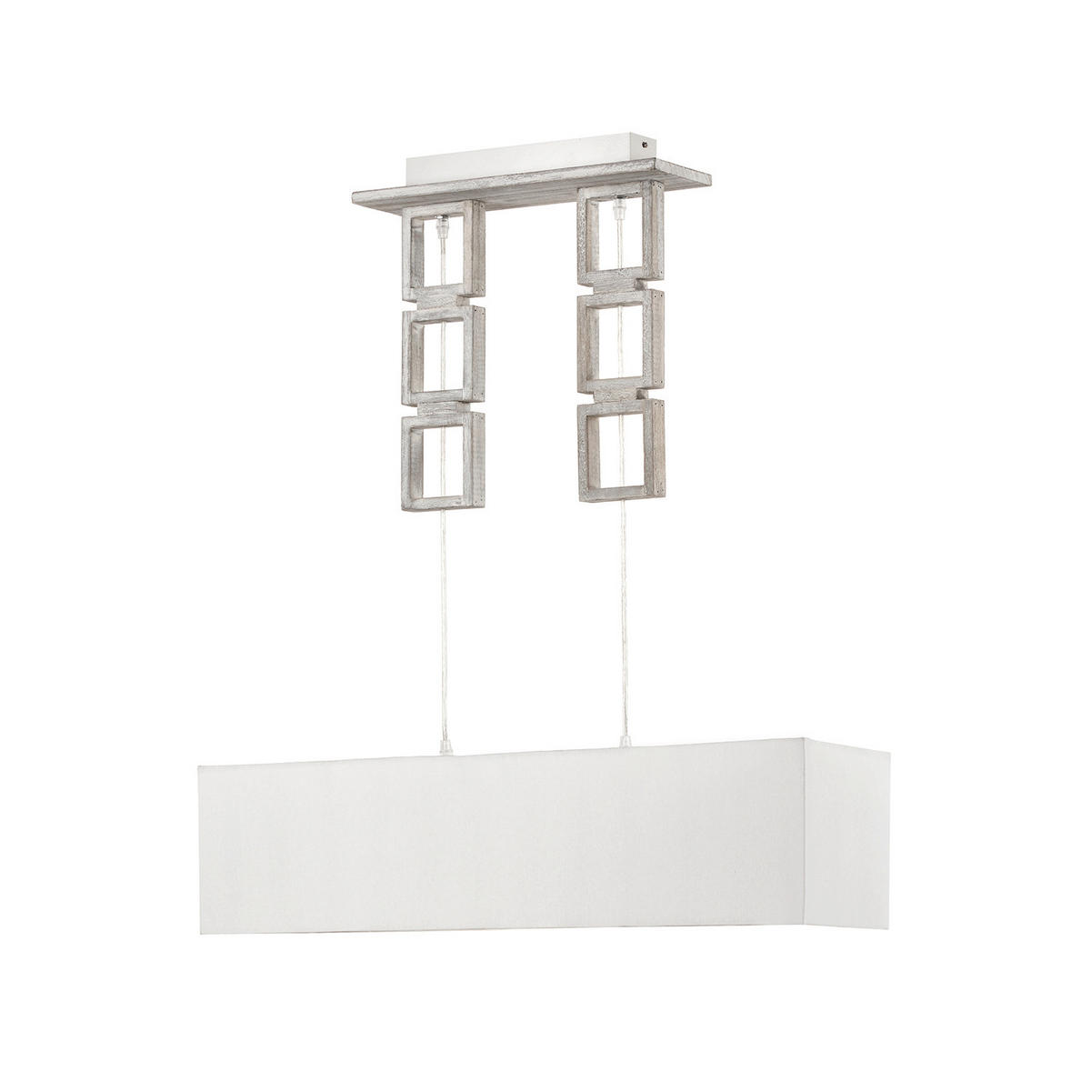 HÄNGELEUCHTE 80/20/110 cm  - Grau, Design, Holz/Textil (80/20/110cm)