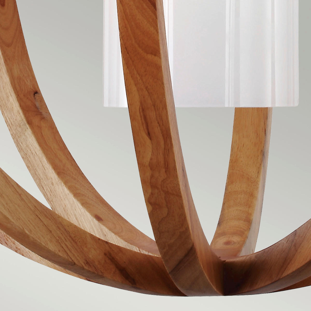 HÄNGELEUCHTE 66/87.6 cm    - Natur, Glas/Holz (66/87.6cm) - Elstead Lighting