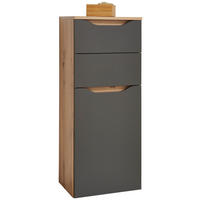 UNTERSCHRANK 40/102/30 cm   - Eichefarben/Anthrazit, MODERN, Holzwerkstoff/Kunststoff (40/102/30cm) - MID.YOU