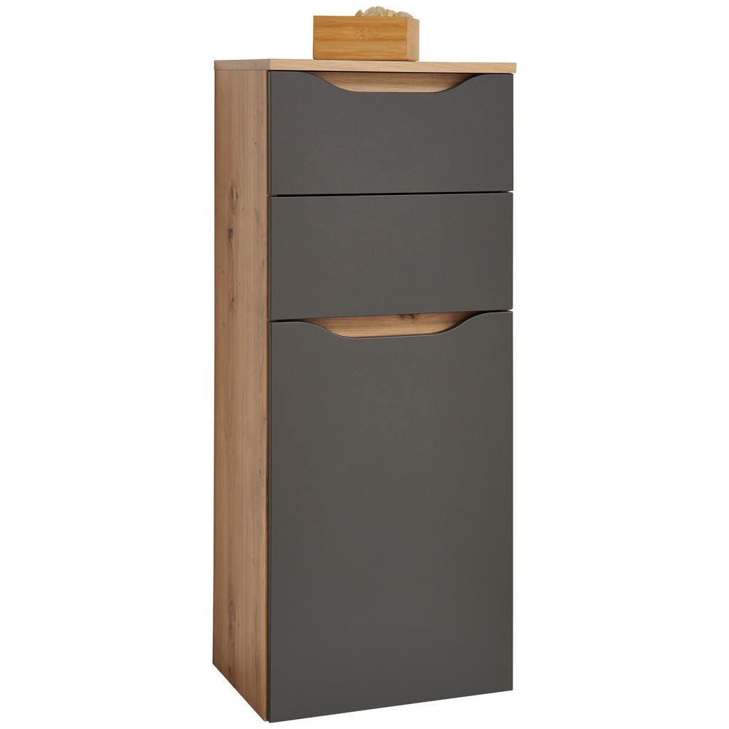 Unterschrank Mit Softclose Giga B: 40 Cm, Eiche/anthrazit