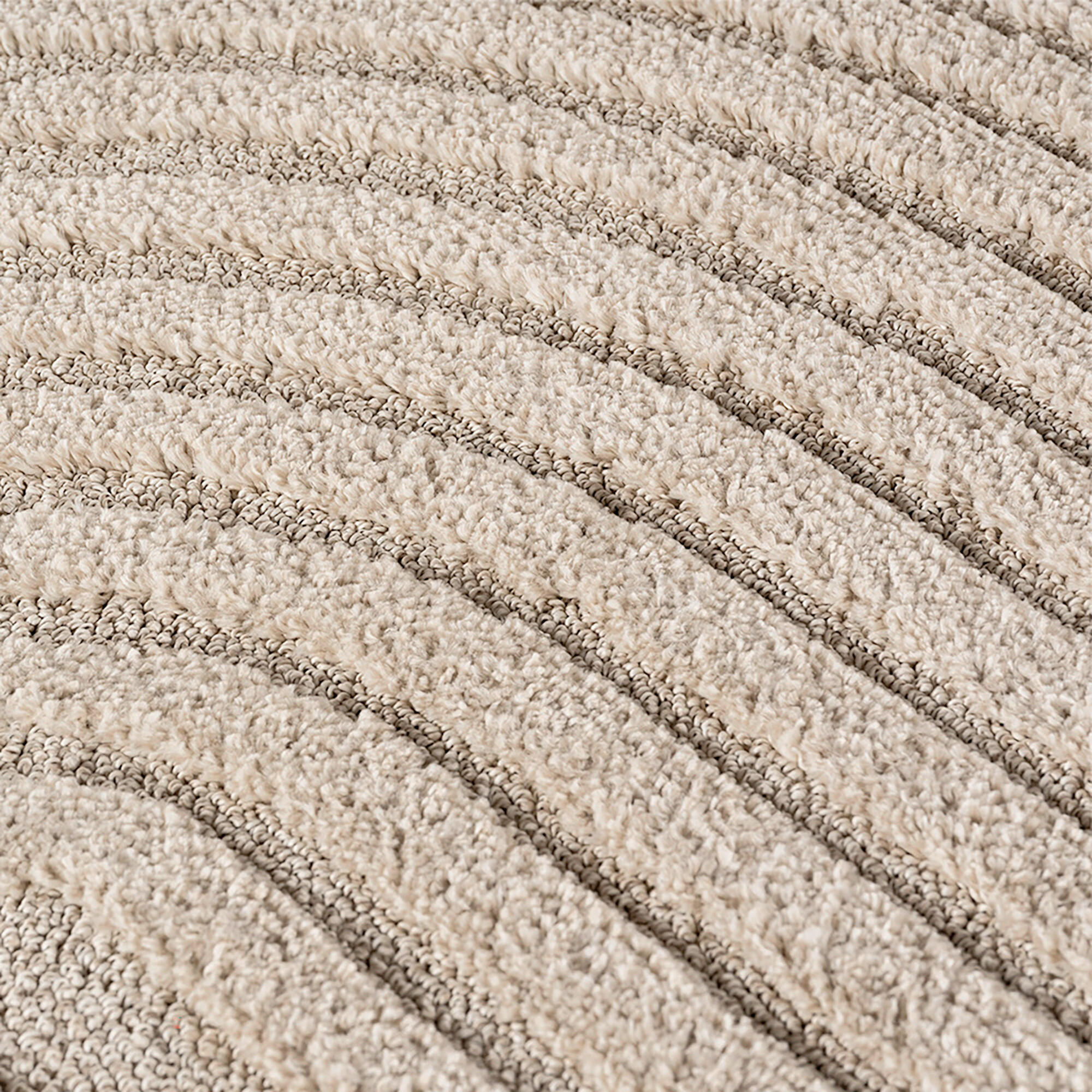FLACHWEBETEPPICH  Wohnzimmer 160 cm ART Beige rund  - Beige, Design, Kunststoff/Textil (160cm) - Ayyildiz 