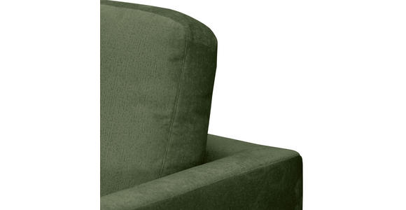ECKSOFA Grün Chenille Rückenkissen, Rücken echt  - Silberfarben/Grün, KONVENTIONELL, Textil/Metall (143/284cm) - Carryhome