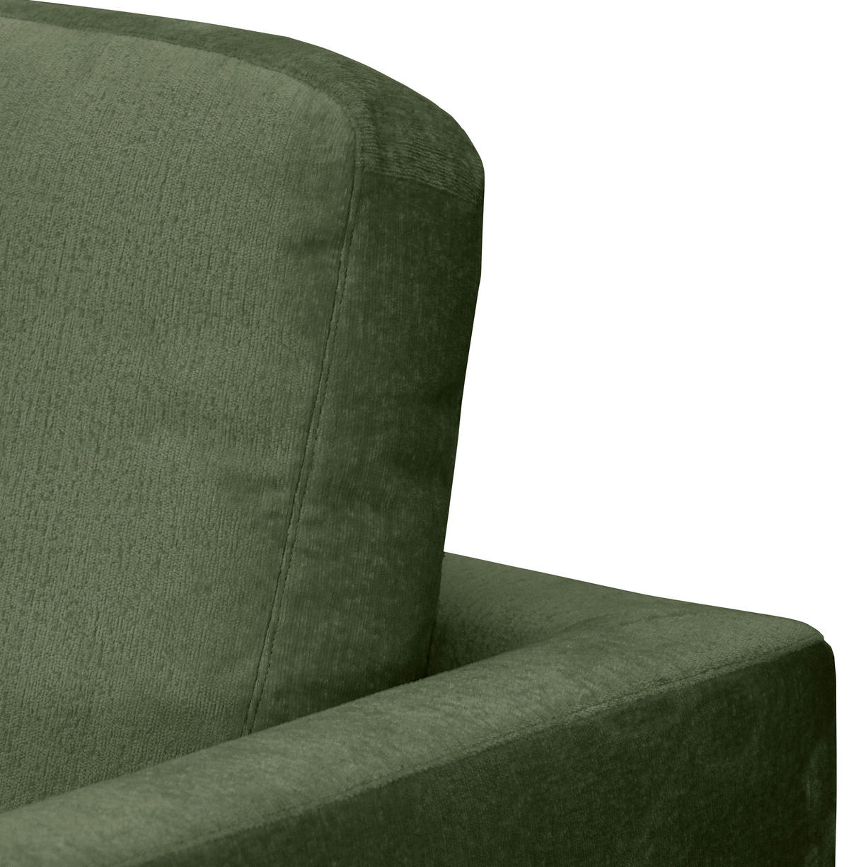 ECKSOFA Grün Chenille  - Silberfarben/Grün, KONVENTIONELL, Textil/Metall (143/284cm) - Carryhome