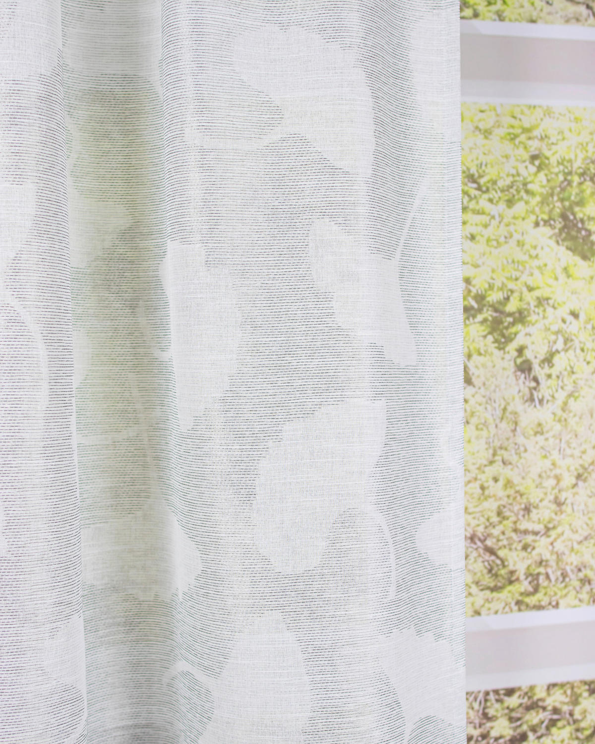 FERTIGVORHANG  halbtransparent   140/245 cm  - Weiß, Natur, Textil (140/245cm)
