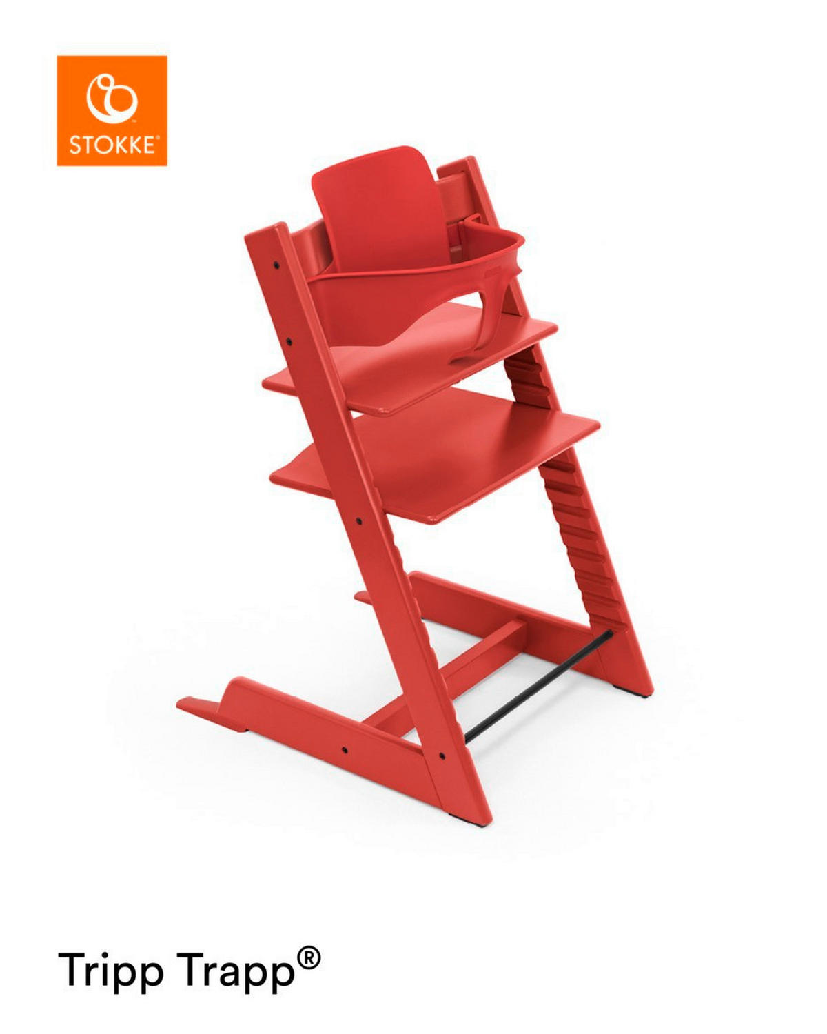 HOCHSTUHLBÜGEL   Warm Red   Tripp Trapp Baby Set  - Rot, LIFESTYLE, Kunststoff (43/19/22cm) - Stokke