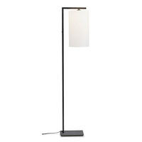 STOJACÍ LAMPA, 35/160/35 cm  - bílá/černá, Basics, kov/textil (35/160/35cm) - It's about Romi