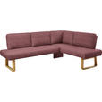 ECKBANK 280/174 cm  in Rosa, Eichefarben  - Eichefarben/Rosa, Design, Holz/Textil (280/174cm) - Dieter Knoll