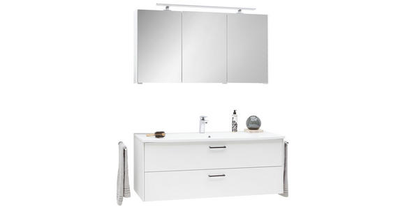 BADEZIMMER  in 122 cm  - Chromfarben/Weiß, MODERN, Glas/Holzwerkstoff (122cm) - Novel