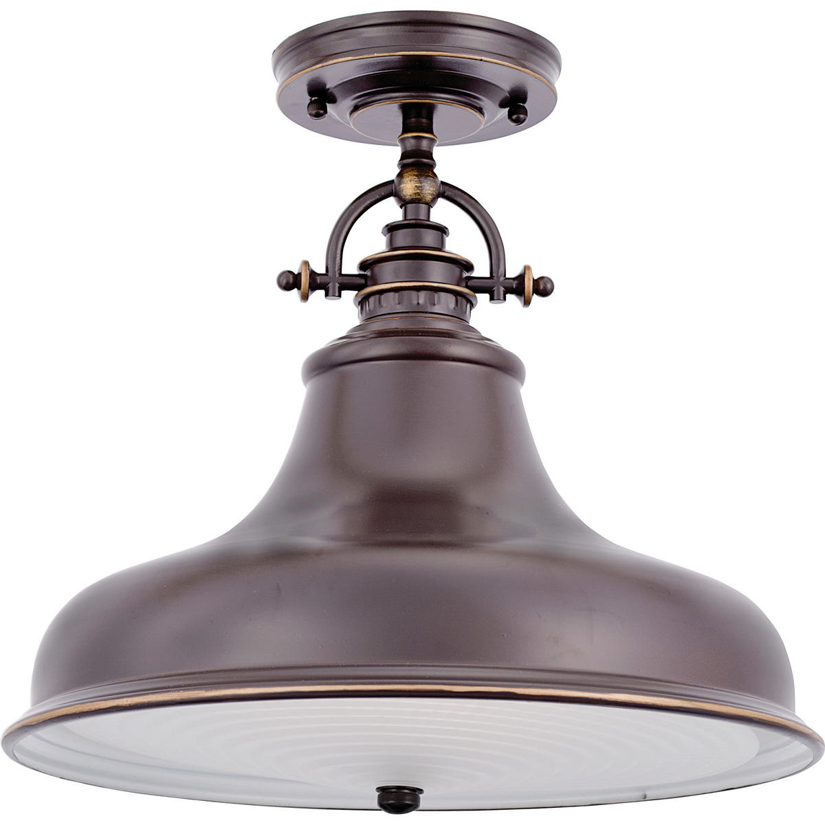 HÄNGELEUCHTE 28.4/37.7 cm    - Bronzefarben, Design, Glas/Metall (28.4/37.7cm) - Elstead Lighting