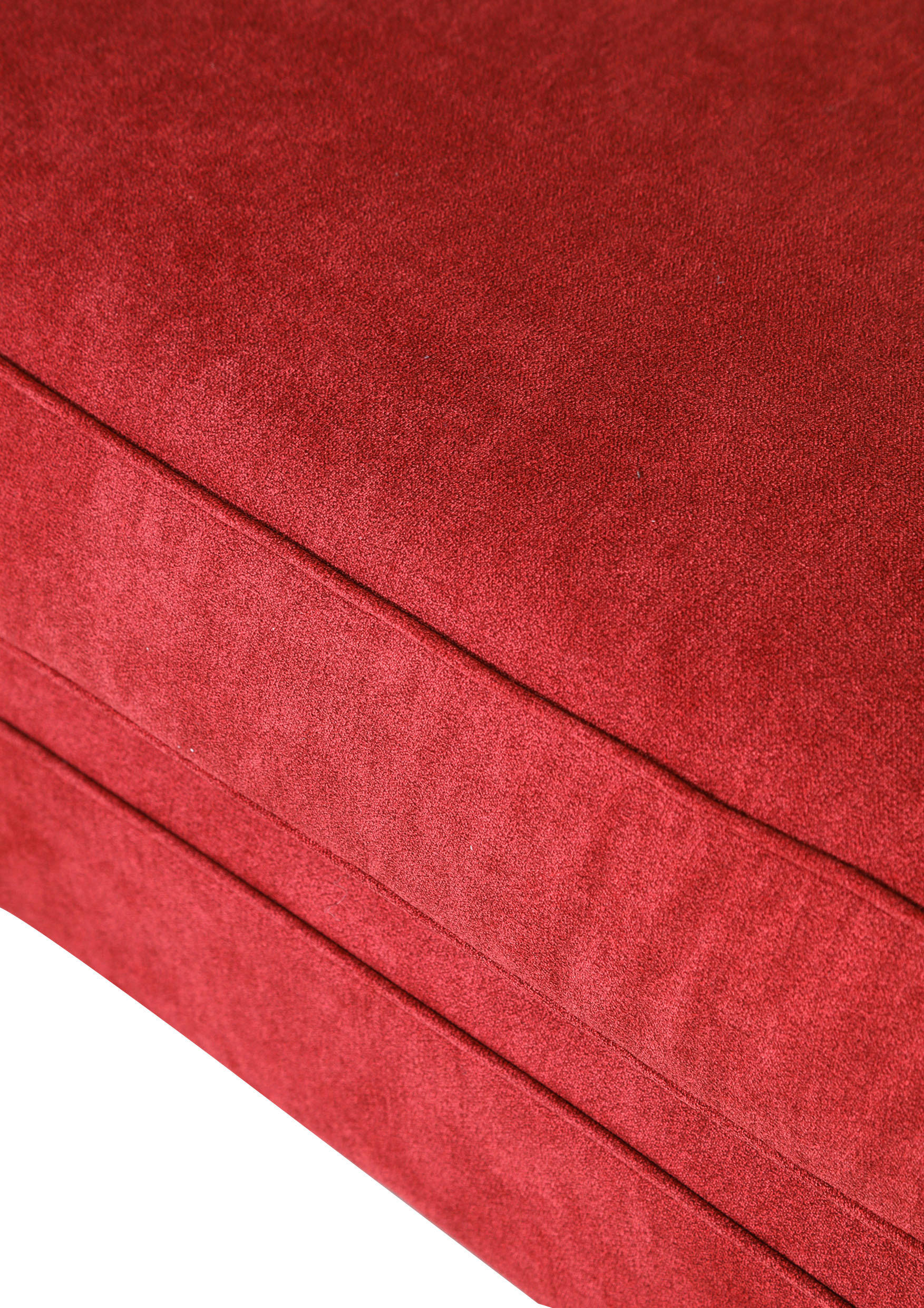 BIGSOFA Flachgewebe Rot  - Dunkelbraun/Rot, KONVENTIONELL, Holz/Textil (270/80/110cm) - Livetastic