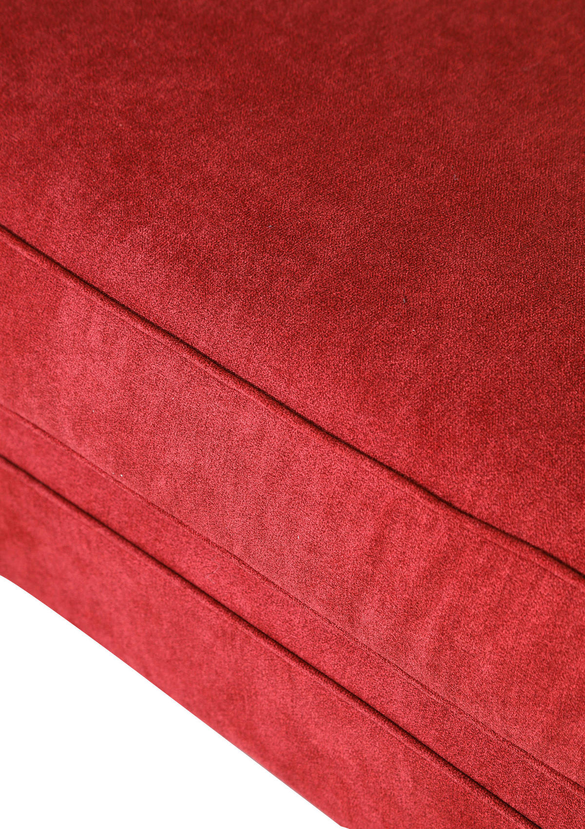 BIGSOFA in Flachgewebe Rot  - Dunkelbraun/Rot, KONVENTIONELL, Holz/Textil (270/80/110cm) - Livetastic