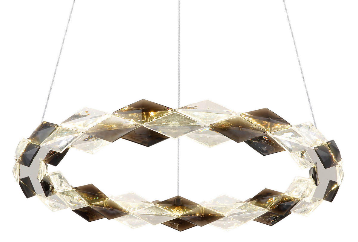 LED-HÄNGLAMPA 55/130 cm  - klar, Design, metall/plast (55/130cm) - Globo