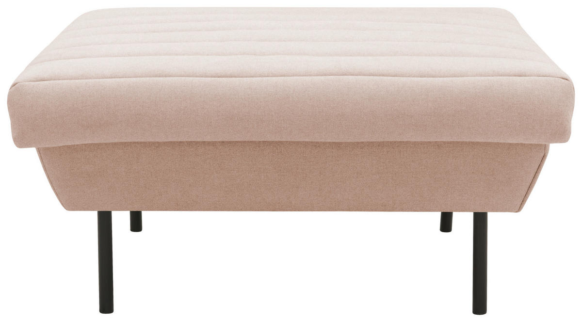 HOCKER Creme  - Creme/Schwarz, Design, Textil/Metall (90/45/105cm) - LOOKS by W.Joop