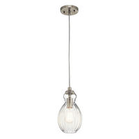 HÄNGELEUCHTE Riviera 15.2/37.9  cm  - KONVENTIONELL, Glas/Metall (15.2/37.9 cm) - Elstead Lighting