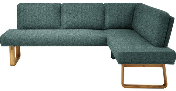 ECKBANK 280/174 cm  in Grün, Eichefarben  - Eichefarben/Grün, Design, Holz/Textil (280/174cm) - Dieter Knoll