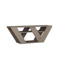 PHONOTISCH Holzwerkstoff Mokka  - Mokka, Design, Holzwerkstoff (110/30/40cm) - Livetastic