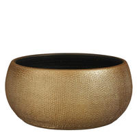 VIRÁGKASPÓ  - arany, Basics, kerámia (27/27/13cm)