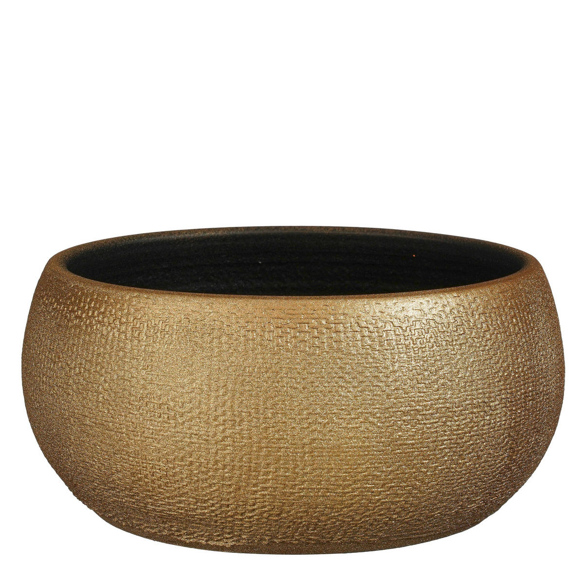 VIRÁGKASPÓ  - arany, Basics, kerámia (27/27/13cm)