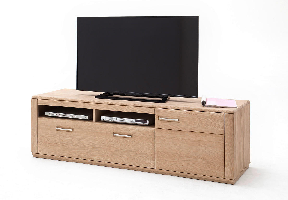 TV-ELEMENT  179/54/51 cm  - Eichefarben/Silberfarben, Design, Holz/Holzwerkstoff (179/54/51cm) - Livetastic