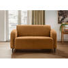 2-SITZER-SOFA in Bouclé Goldfarben  - Goldfarben/Schwarz, MODERN, Textil/Metall (140/76/90cm) - Livetastic