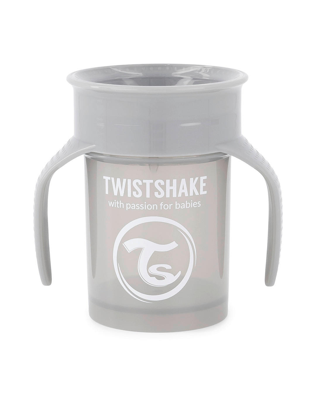 TRINKBECHER  - Grau, Basics, Kunststoff (11/11/8,6cm) - Twistshake