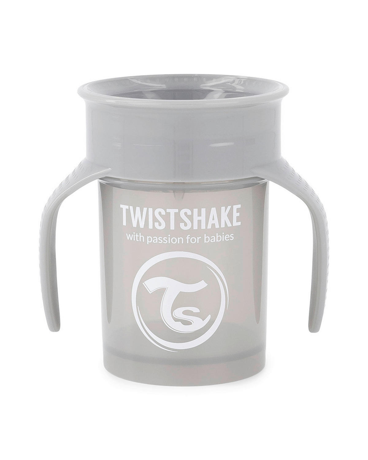TRINKBECHER  - Grau, Basics, Kunststoff (11/11/8,6cm) - Twistshake
