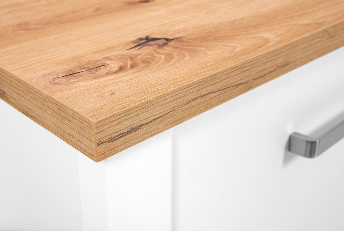 ORMARIĆ ZA OBUĆU  bijela  drvni materijal     - bijela/hrast Artisan, Romantično / ladanjski, drvni materijal (113/109/30cm)