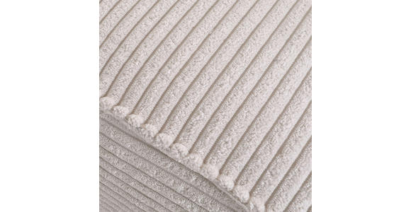 HOCKER Cord Beige  - Beige/Schwarz, Design, Textil/Metall (60/49/53cm) - Landscape