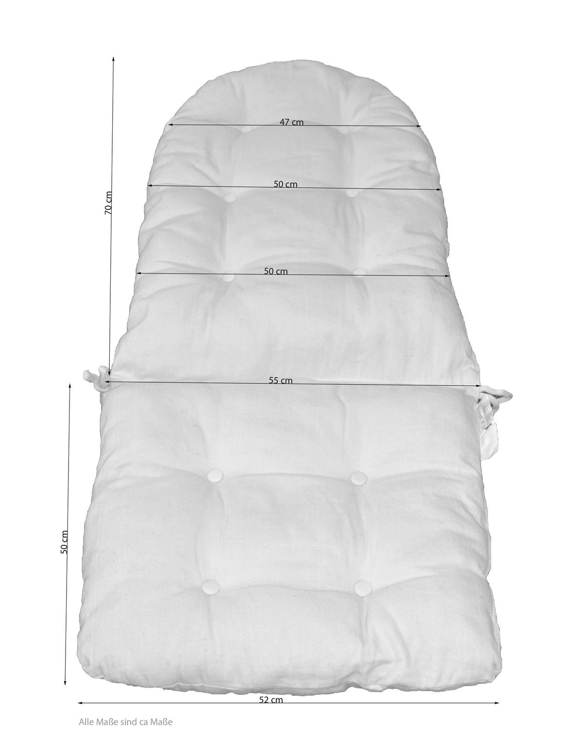 SESSELAUFLAGE in  - Multicolor, Natur, Textil (10/52/115cm) - MID.YOU