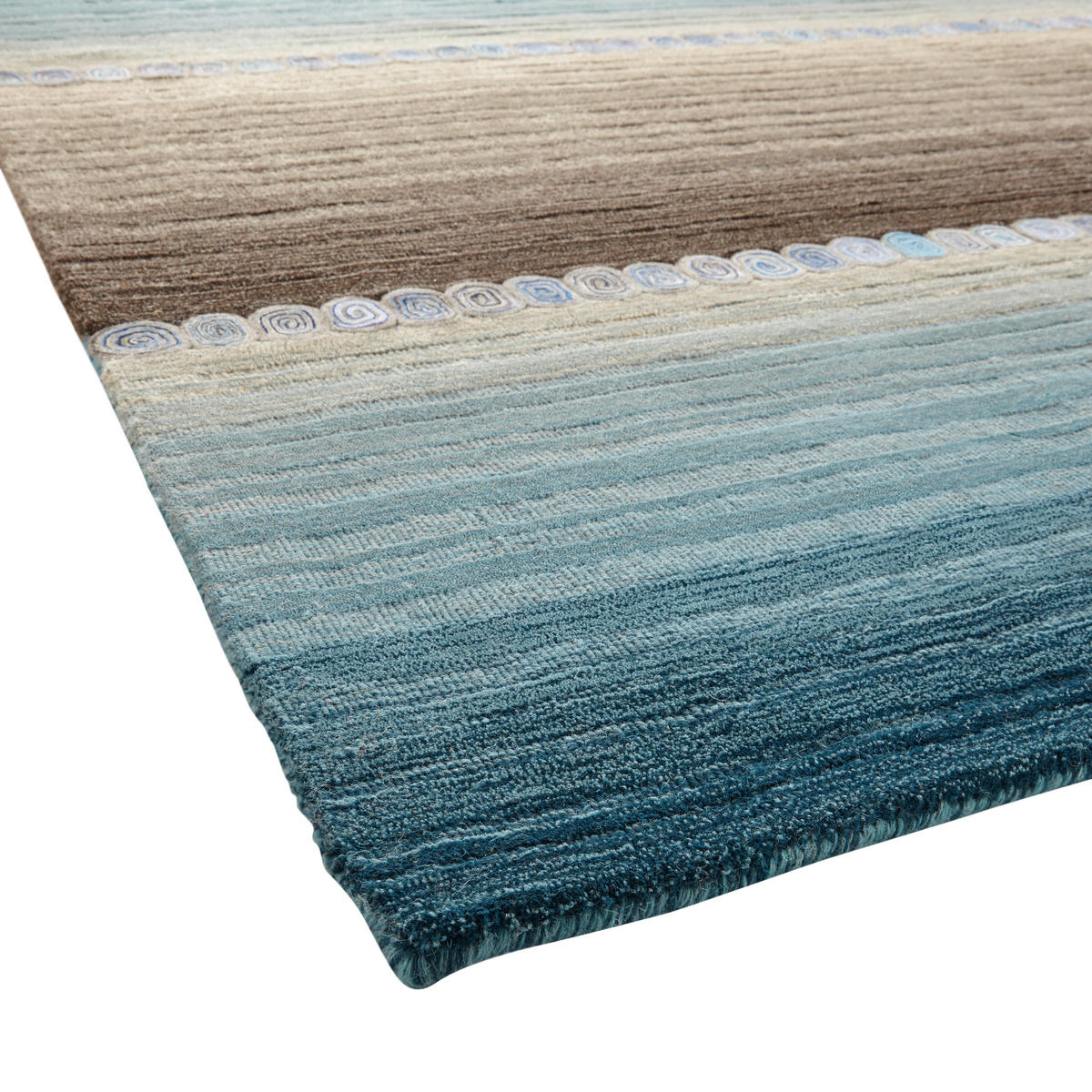 Covor Oriental  Twilight in Blue  - albastru/gri, Konventionell, textil (80/200cm) - Cazaris