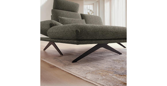ECKSOFA  in Flachgewebe Braun  155/234 cm  - Schwarz/Braun, Design, Textil/Metall (155/234cm) - Dieter Knoll